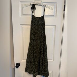 Cupshe Black and Green Backless Dress